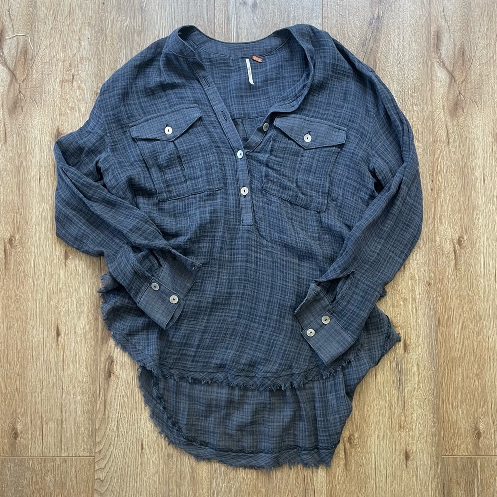 Free People Button Up Shirt